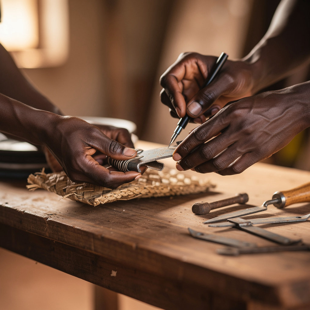 African Ngo team delivering professional livelihood services in Juba, South Sudan community